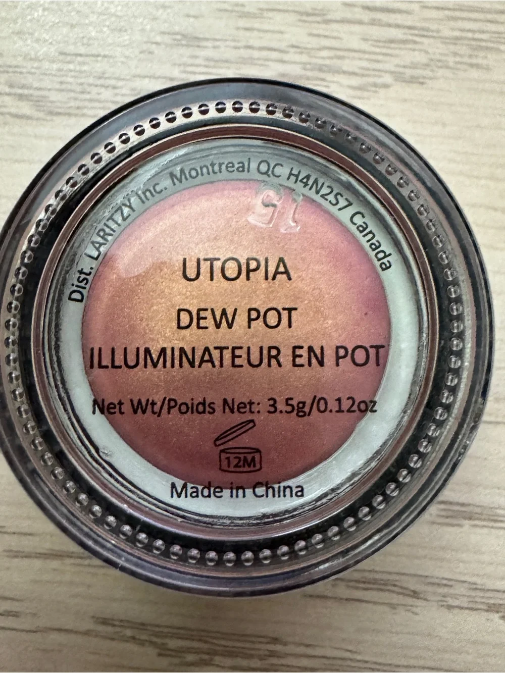 LARITZY Dew Pot Creamy Illuminator Highlighter 0.12oz Travel Sz